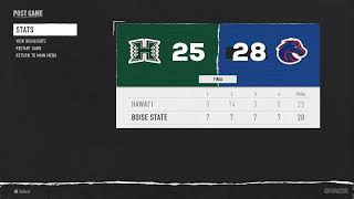 Hawaii vs Boise State College Football 25 week 10 [upl. by Ardell]