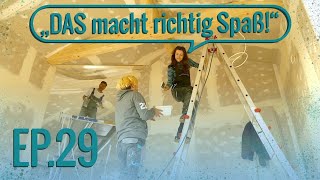 Hausbau Vlog Ep 29  Balken schleifen im Wohnzimmer  🔨freiliegende Deckenbalken 🔨 [upl. by Steffi75]