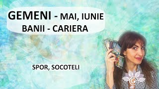 GEMENI Bani Spor Belșug pt MAI  IUNIE  Tarot Zodii de AER  Horoscop [upl. by Shererd]