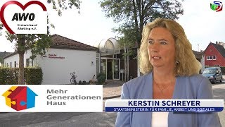 Staatsministerin Kerstin Schreyer zu Besuch beim AWOKreisverband Altötting [upl. by Wanyen]