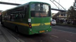 Wright Streetlite DF Arriva Kent Thameside 4301 GN15CWX on 480 Leaves at Dartford Stn for Gravesend [upl. by Nahpets865]