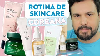 ROTINA DE SKINCARE COREANA ACESSÍVEL Kbeauty Guia de Produtos Coreanos Passo a Passo [upl. by Cappella]