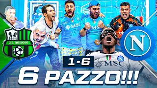 🤪 6 PAZZO SASSUOLO 16 NAPOLI  LIVE REACTION NAPOLETANI HD [upl. by Idieh]