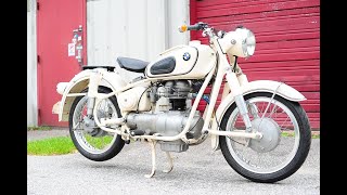 1965 BMW R27 cold start demonstration [upl. by Ahtebbat]