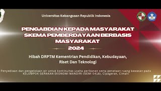 Pengabdian Kepada Masyarakat UKRI Penyediaan Air Bersih Untuk Mitra GEMI0418 Cipageran Asri Cimahi [upl. by Siari265]