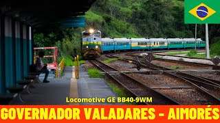 Cab Ride Governador Valadares  Aimorés VitóriaMinas Railway Brazil train drivers view 4K [upl. by Booker736]