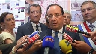 Hollande annonce le doublement des emplois francs en 2013  0308 [upl. by Rube]