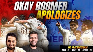 Okay Boomer Apologizes  Ind vs Nz Test whitewash  Part 1 [upl. by Ilojne]