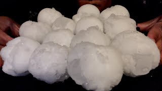 HUMIDIFIER FREEZER FROST BALLS STUFFED WITH IGLOO ICE  REQ 1241  hff snowballs [upl. by Elolcin]