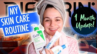 My Skin Care Routine Using Differin and CeraVe  1 Month Update  Carolyn Marie [upl. by Frans]