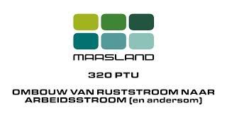 Ombouwen Maasland Groep 320 PTU van ruststroom naar arbeidsstroom of omgekeerd [upl. by Aihsinyt]