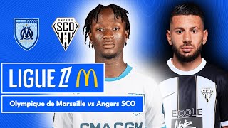 Olympique de Marseille 11 Angers SCO  Ligue 1 McDonalds  LIVE [upl. by Dominick]