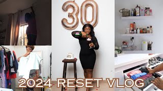 2024 RESET WITH ME  My big 30th birthday  restock  unboxing  organizing my life [upl. by Bohman]