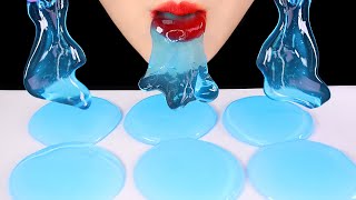 SLIME JELLY ASMR EDIBLE SLIME ASMR JELLY MUKBANG [upl. by Maje]