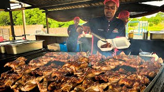 Famous Roadside Chicken Grill  South African Street Food [upl. by Rivy]