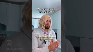 Brazilian moms 🇧🇷 vs American moms 🇺🇸 momsoftiktok mãe [upl. by Adalie]