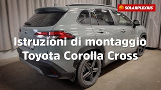 Come oscurare i vetri senza pellicola Con Solarplexius Qui linstallazione su Toyota Corolla Cross [upl. by Giraldo]