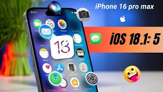 iPhone 16 pro  iOS 181 5 [upl. by Rocca180]