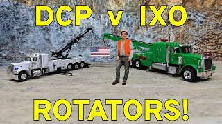 64th Scale DCP Peterbilt 389 Rotator vs 43rd Scale IXO Models Peterbilt 359 Rotator Which Ones Be [upl. by Grunberg]