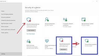 windows 10 virus and threat protection start actions [upl. by Fuchs]