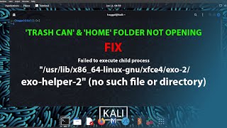 KALI FIX Failed to execute child process exohelper2quot no such file or directory [upl. by Eniar682]