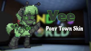 🌈  Vee Pony Town Skin Tutorial  Dandy’s World [upl. by Eneluqcaj]