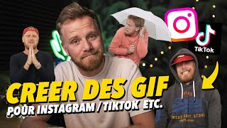 COMMENT CRÉER des GIF pour INSTAGRAM TIKTOK etc [upl. by Lemmie187]