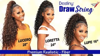 💈 drawstring ponytails for beginners a quick way to a fresh look ponytail [upl. by Ardnovahs]