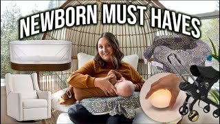 NEWBORN MUST HAVES  THINGS I REGRET BUYING [upl. by Annahsat328]