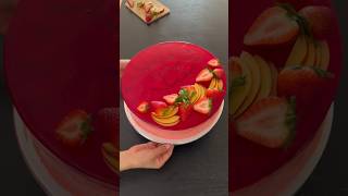 Torta Helada🇵🇪🍓🍑Strawberry Mousse Cake recipe strawberry cake [upl. by Nynnahs]