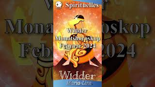 Widder SPIRITUALITÄT ✨ Horoskop Februar 2024 [upl. by Chloette]