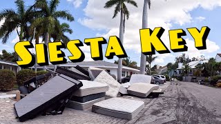 Siesta Key Florida Severely Damaged By Hurricane Helene  Aftermath Tour [upl. by Sanfred410]