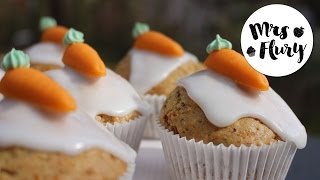 Vegane Karotten Muffins  Super saftig und lecker  Vegan backen [upl. by Jago]