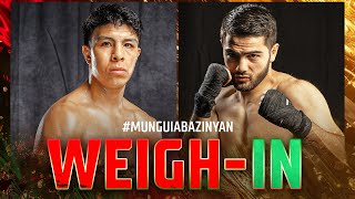 Jaime Munguia vs Erik Bazinyan  WEIGHIN [upl. by Fritts]