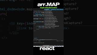 React 2024 Short  Sử dụng arr Map duyệt mảng danh mục [upl. by Laeira]