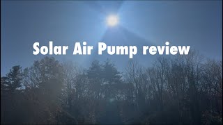 Small Solar Air Pump review poposoap solar airpump [upl. by Yeslaehc846]