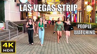 Las Vegas Strip Late Night People Watching  Summer 2024 [upl. by Pitchford440]