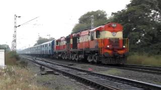 Deadly Diesel Action KAZIPET WDM3A Twins in firing mood [upl. by Dahc187]