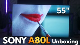 Sony A80L UnboxingSetup amp Demo [upl. by Naashom]