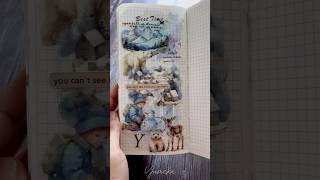 Winter sticker journal with me asmr [upl. by Eelarat]