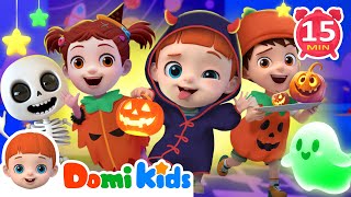 Halloween Songs Compilation  Monsters in the Dark amp MORE  Nursery Rhymes amp Kids Songs  Domi Kids [upl. by Elleval]