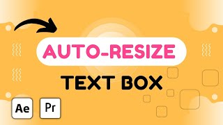 How to make a Rectangle Auto Resize Text Box in Adobe After Effects [upl. by Atiuqad]