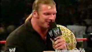 Triple H disses austin funny [upl. by Nemzzaj712]