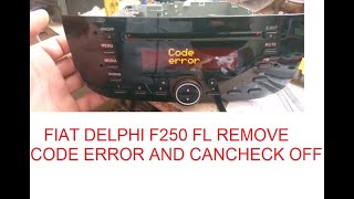 delphi F250 FL error code and cancheck off [upl. by Cynarra]