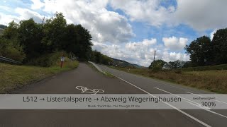 OE L512 → Listertalsperre → Abzweig Wegeringhausen [upl. by Irakuy]