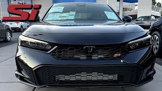 2025 Honda Civic Si  Crystal Black Pearl  New Features  Walkaround [upl. by Eceinej]