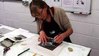 Drypoint onto Aluminium with Sally Stephens [upl. by Sices]