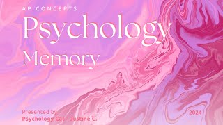 Psychology  Memory [upl. by Ackerman]