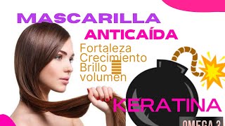 KERATINA AMINOÁCIDOS OMEGA 3 ACIDO FÓLICONutre tu cabello con esta Bomba 💯👌🏻 [upl. by Etti]