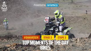 Bikes Top moments  Stage 3  Dakar2024 [upl. by Brandtr261]